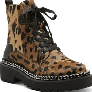 Vince Camuto Mindinta Calf Hair Combat Boots